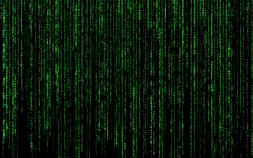 Computer-Code, grüne Schrift auf schwarzem Grund